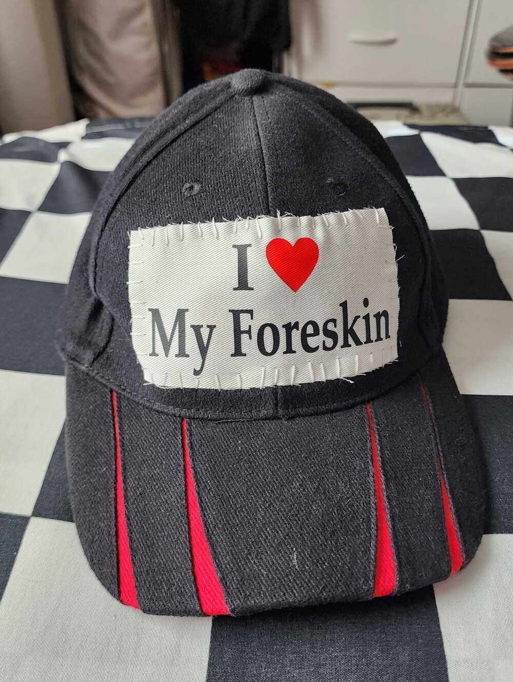 DIY "I Love My Foreskin" Hat